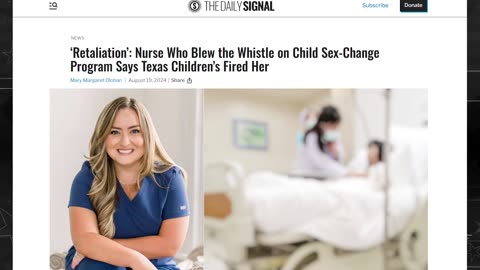 A Texas Nurse |EXPOSED Illegal Child Surgeries At Her Hospital |They FIRED Her