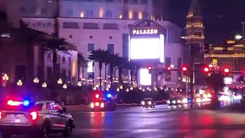 President Donald J. Trump's motorcade in Las Vegas is MASSIVE!