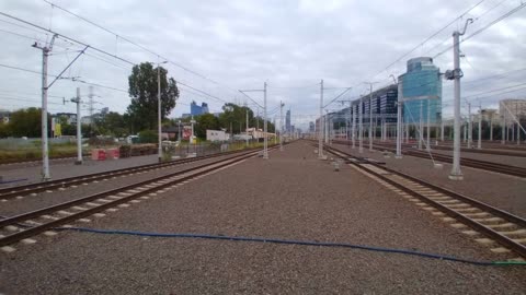 Poland Warsaw West New Train station after renovation with new rails. (Warszawa Zachodnia Nowa)