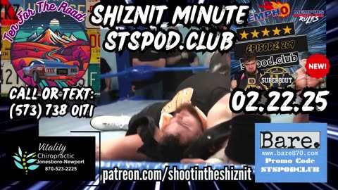 SHIZNIT MINUTE 02.22.25 -BT TALKS MEMPHIS WRESTLING!!!