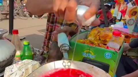 Street food mixing drinks and eggs 😂😂😂😂