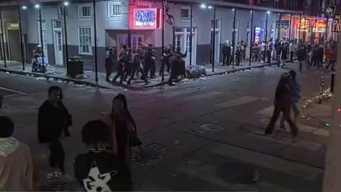 Cops on Bourbon Street went flying on foot when car-ramming attack call came in