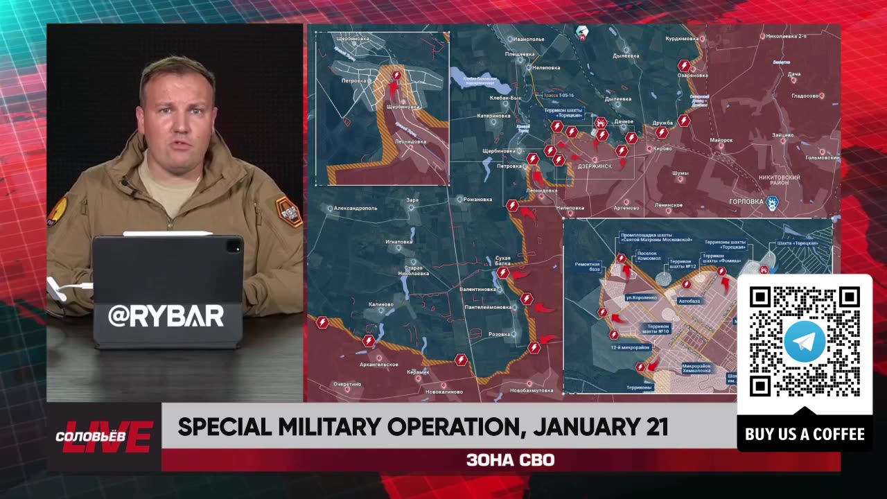 ❗️🇷🇺🇺🇦🎞 RYBAR HIGHLIGHTS OF THE RUSSIAN MILITARY OPERATION IN UKRAINE ON Jan.21, 2025