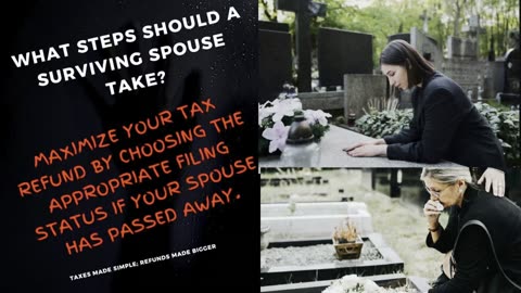 Do this if you lost your spouse and want to take advantage of the tax free amount of $29,200