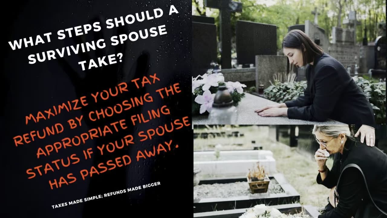 Do this if you lost your spouse and want to take advantage of the tax free amount of $29,200