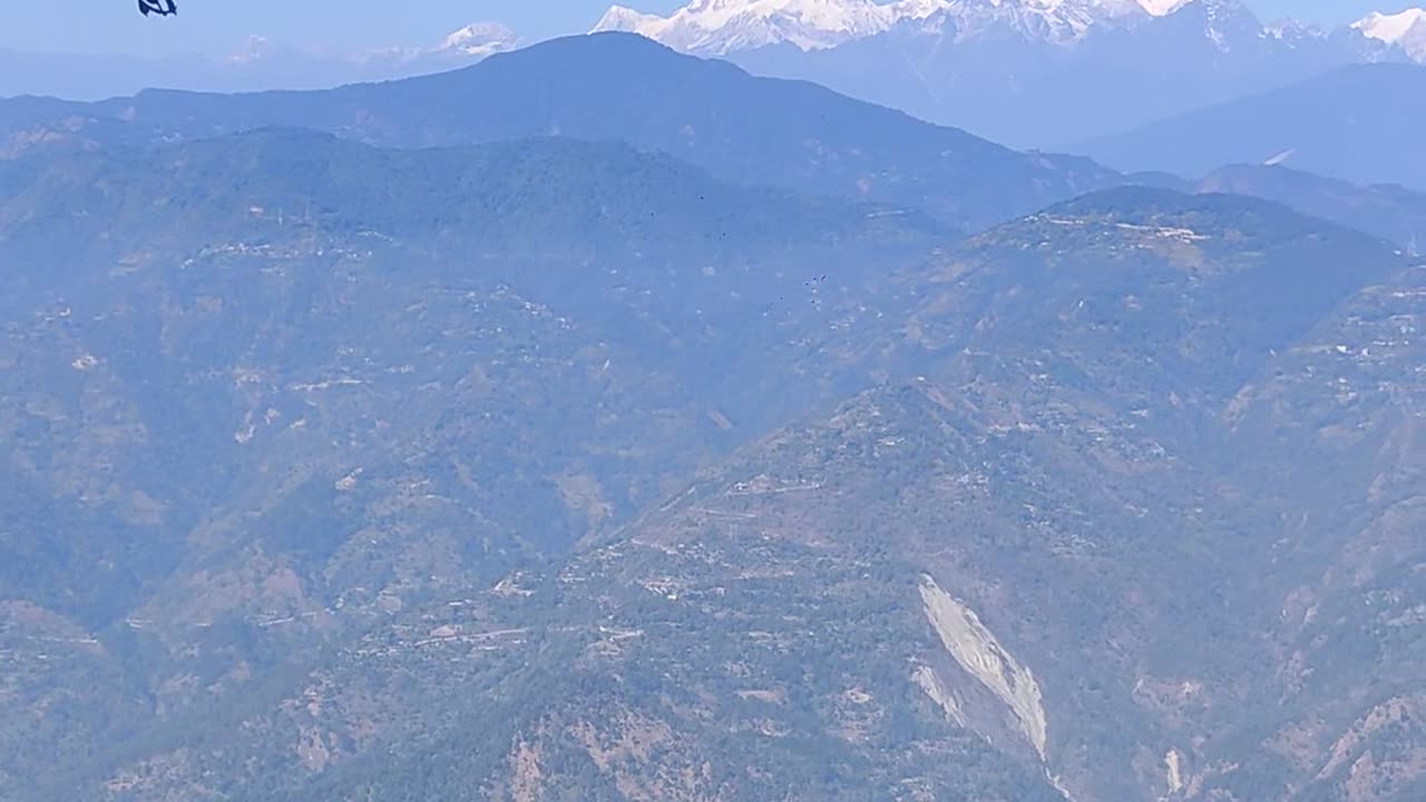 Second Highest Peak of Mountain Kanchenjunga View from Delho Park, Kalimpong, West Bengal, India.