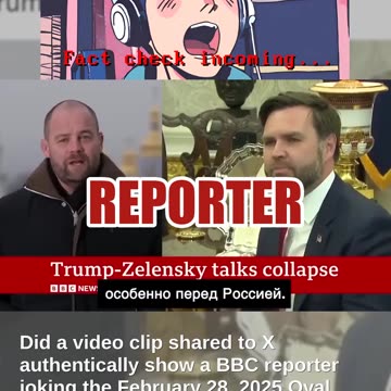 Fact Check: Fake Audio Of BBC Reporter Joking On Open Mic That Trump F***ed Zelenskyy In Oval Office