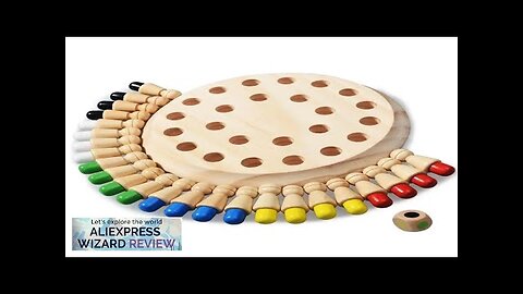 Wooden Puzzle Toys Montessori Educational Learning Color Sensory BeBe Memory Match Stick Review