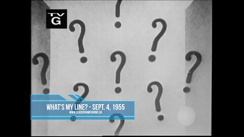 Highlights ~ What’s My Line? – September 4, 1955 Rare Classic TV Episode