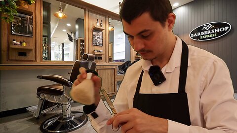 ASMR Barber Shop Roleplay | Relaxing Haircut & Shave Sounds