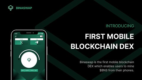 Free mine $BNS coin /BINASWAP exchange