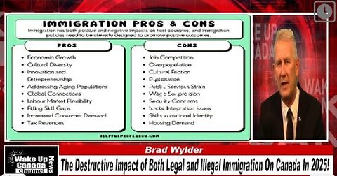 WUCN-Epi#248-The Destructive Impact of Both Legal and Illegal Immigration On Canada In 2025!