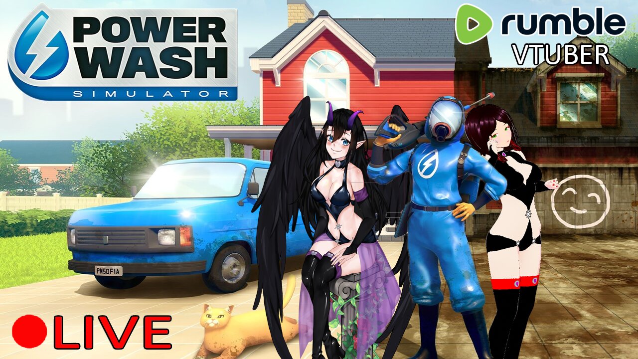 (VTUBER) - Fallen Angel Cleaning Service with @Zaytris & Crew - PowerWash Simulator - RUMBLE