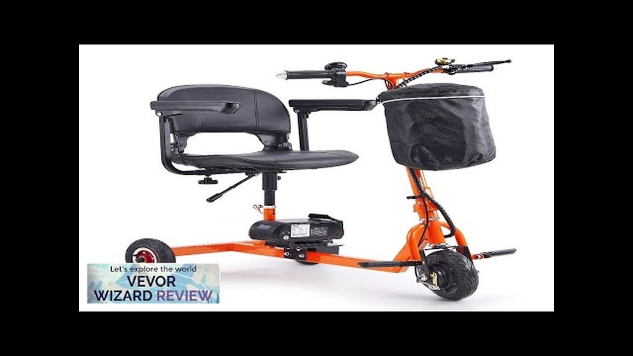 VEVOR Foldable 3 Wheel Mobility Scooter for Seniors Portable Electric Powered Mobility Review