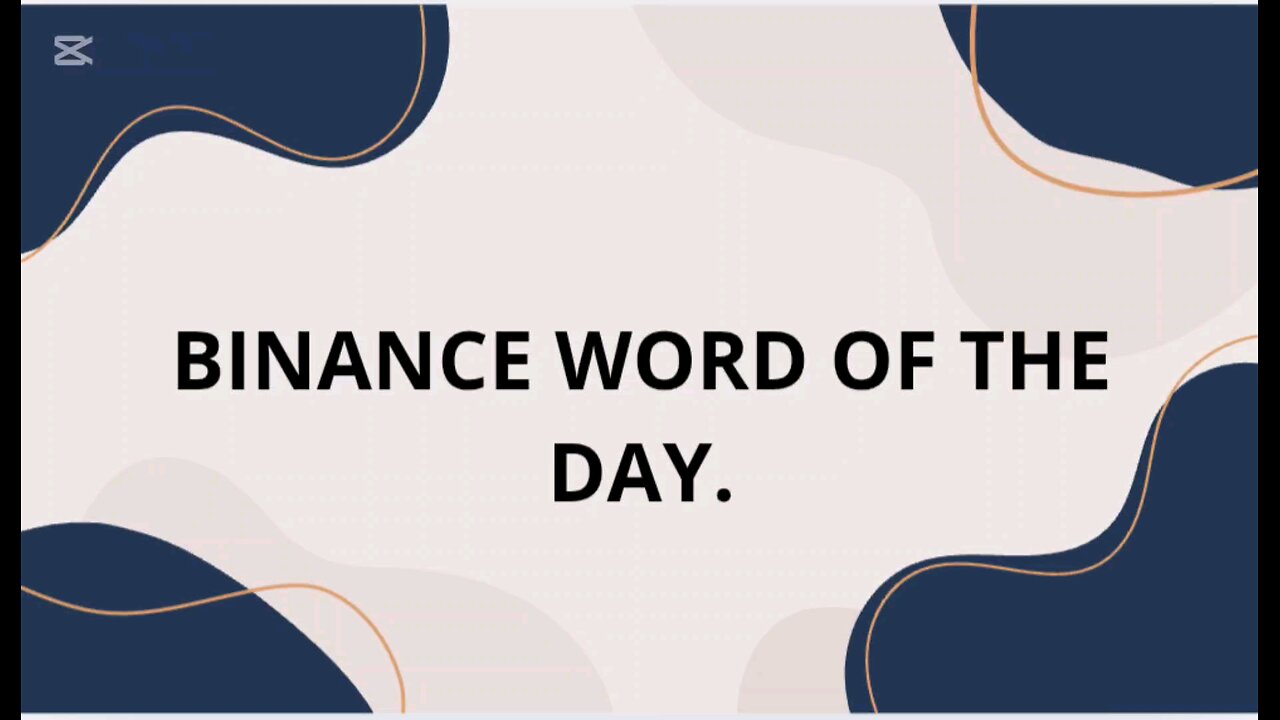 BINANCE WORD OF THE DAY. THEME:BINANCE TRADERS BOOT CAMP. 03/10/2025