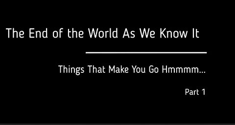 Fall of the Cabal Documentary (Series 1) - Episode 1 ~ The End Of The World As We Know It