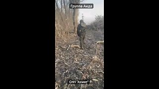 Grimy Russian fighters immediately after exiting the pipe near Sudzha towards Ukrainian positions.