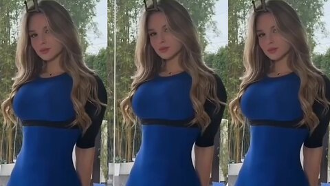 Stunning in Blue 💙👗 Overloaded 🍑🍒 Hotness 🔥🥵