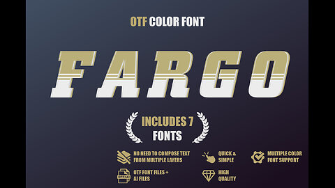 OTF color font - Fargo