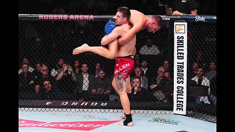 Brendan Allen gets TKO win after Reinier de Ridder was unable to continue!