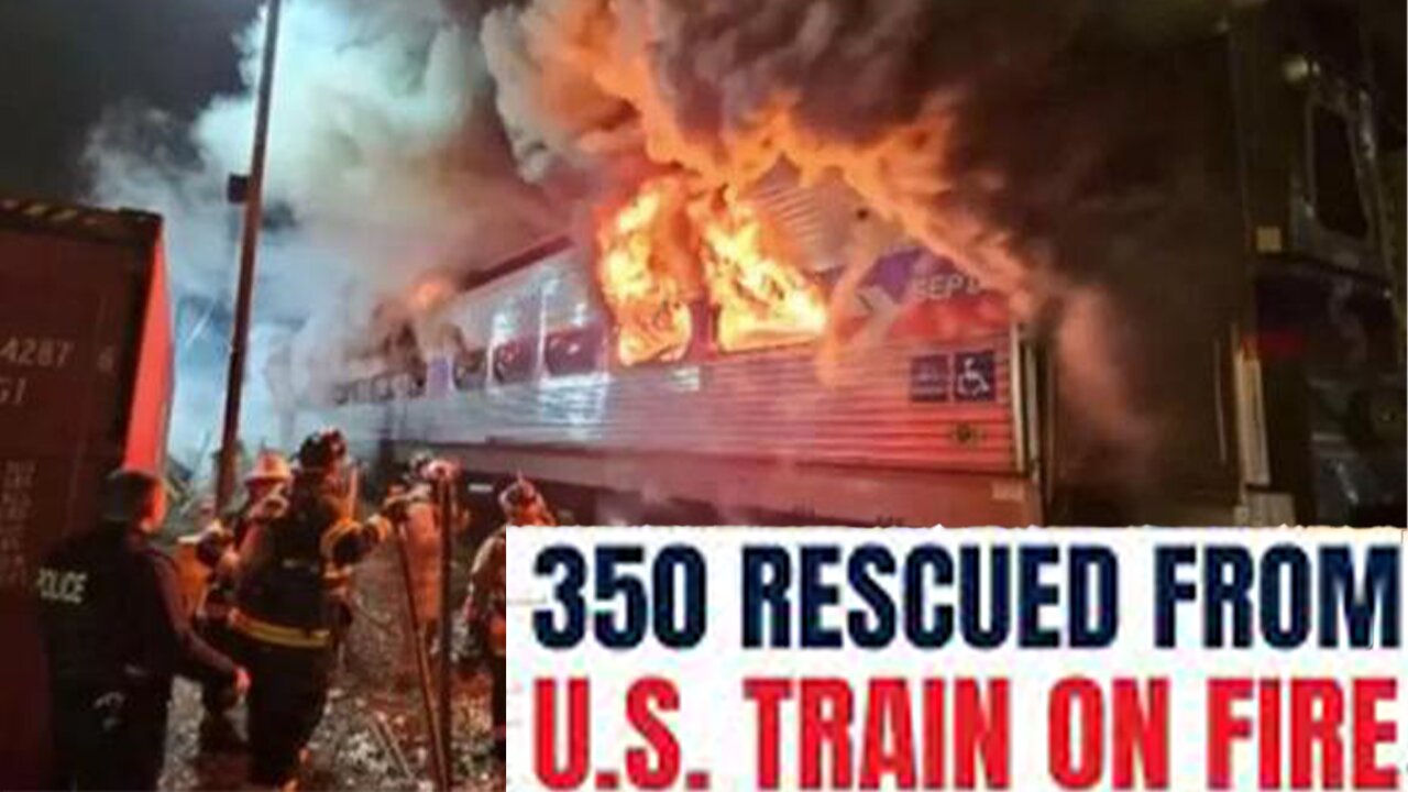 Train Goes Up In Flames Near Philadelphia; 350 Passengers Evacuated | Pennsylvania