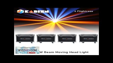 No Tax 4Pcs Flight Cases For LED Moving Head Light 200W Beam Review