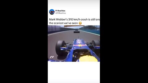Horrific F1 Crash Red Bull’s Webber