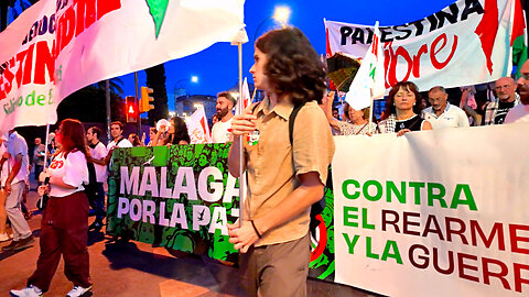 Protestants block Málaga streets — Europe, Gaza, Israel, Palestine crisis
