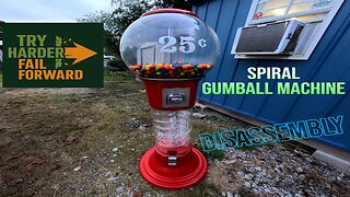 Spiral Gumball Machine Disassembly