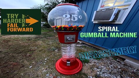 Spiral Gumball Machine Disassembly