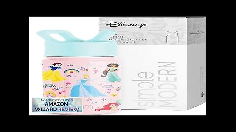 Simple Modern Disney Princess Kids Water Bottle with Straw Lid Reusable Review