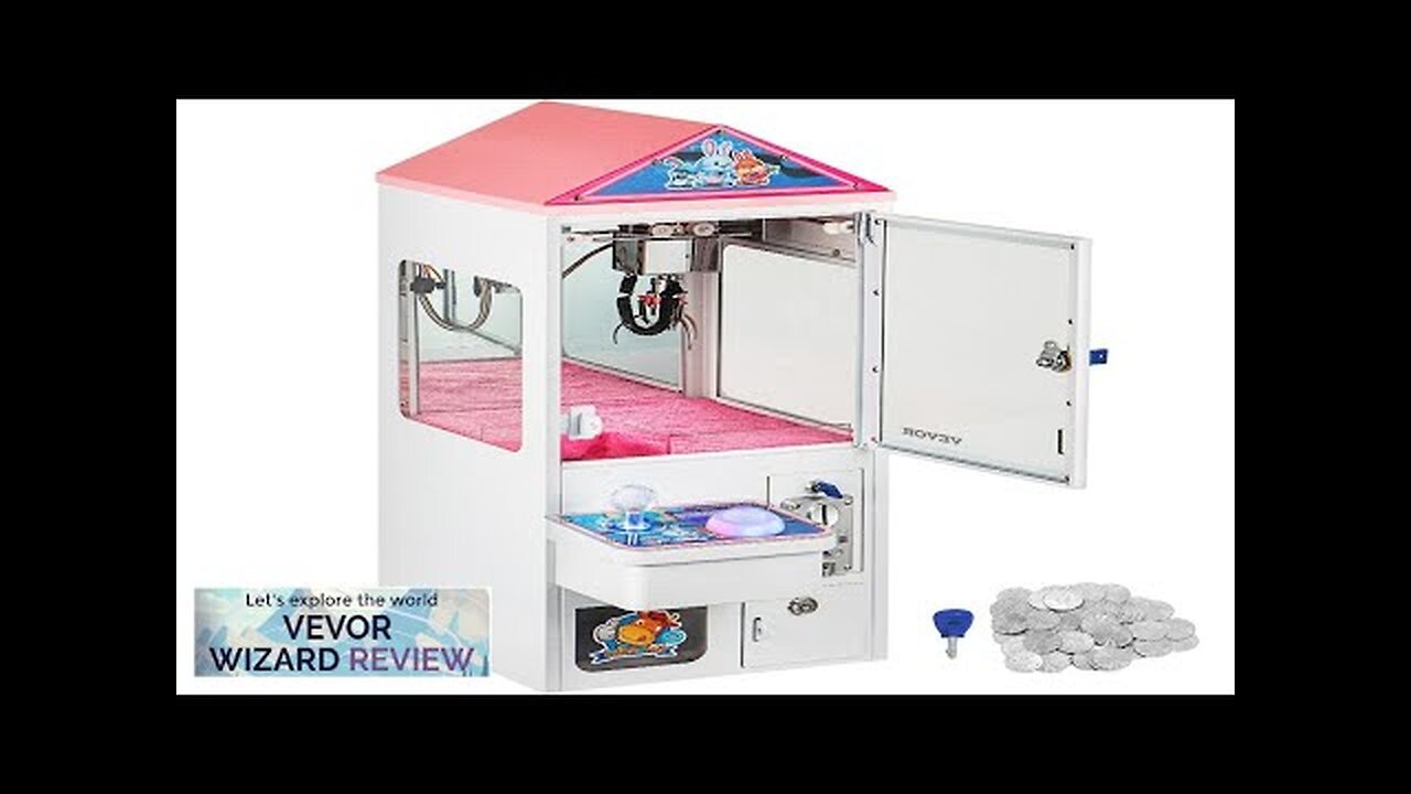 Vevor 110v Mini Claw Crane Machine Metal Case Bar Candy Toy Catcher Review