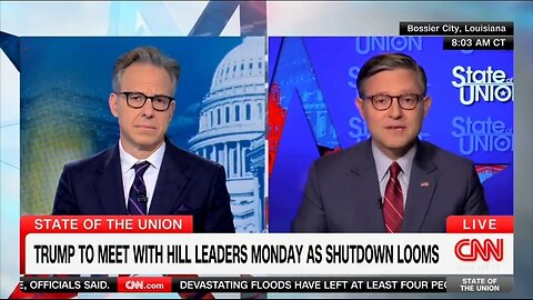 Speaker Johnson: Trump Is Asking For Common Sense From Dems On Govt Shutdown 