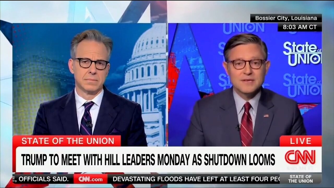Speaker Johnson: Trump Is Asking For Common Sense From Dems On Govt Shutdown