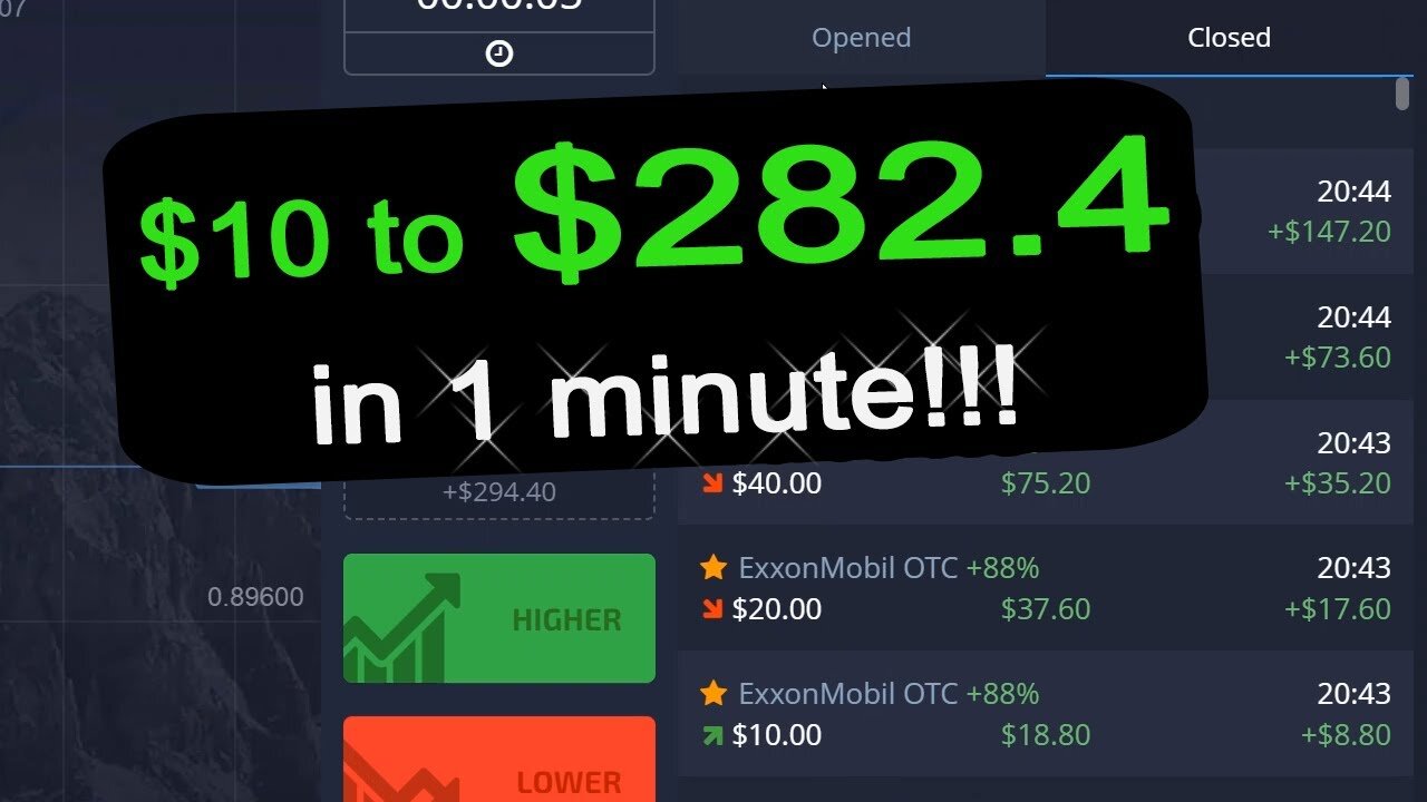 $10 to $282.4 in just 1 Minunte!!