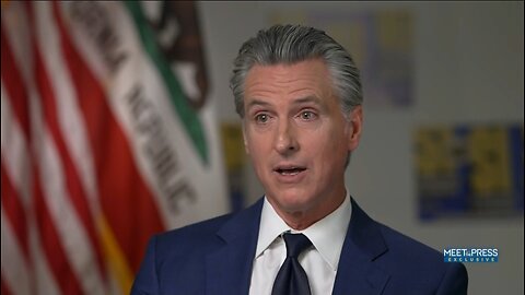 Gavin Newsom Claims Trump Is Masquerading As A Patriot