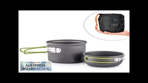 Camping Cookware Mess Kit Ultralight Camping Pot Set Outdoor Cooking Tableware Review