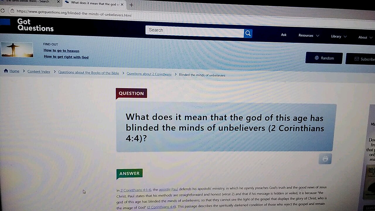 Has Satan Blinded you?