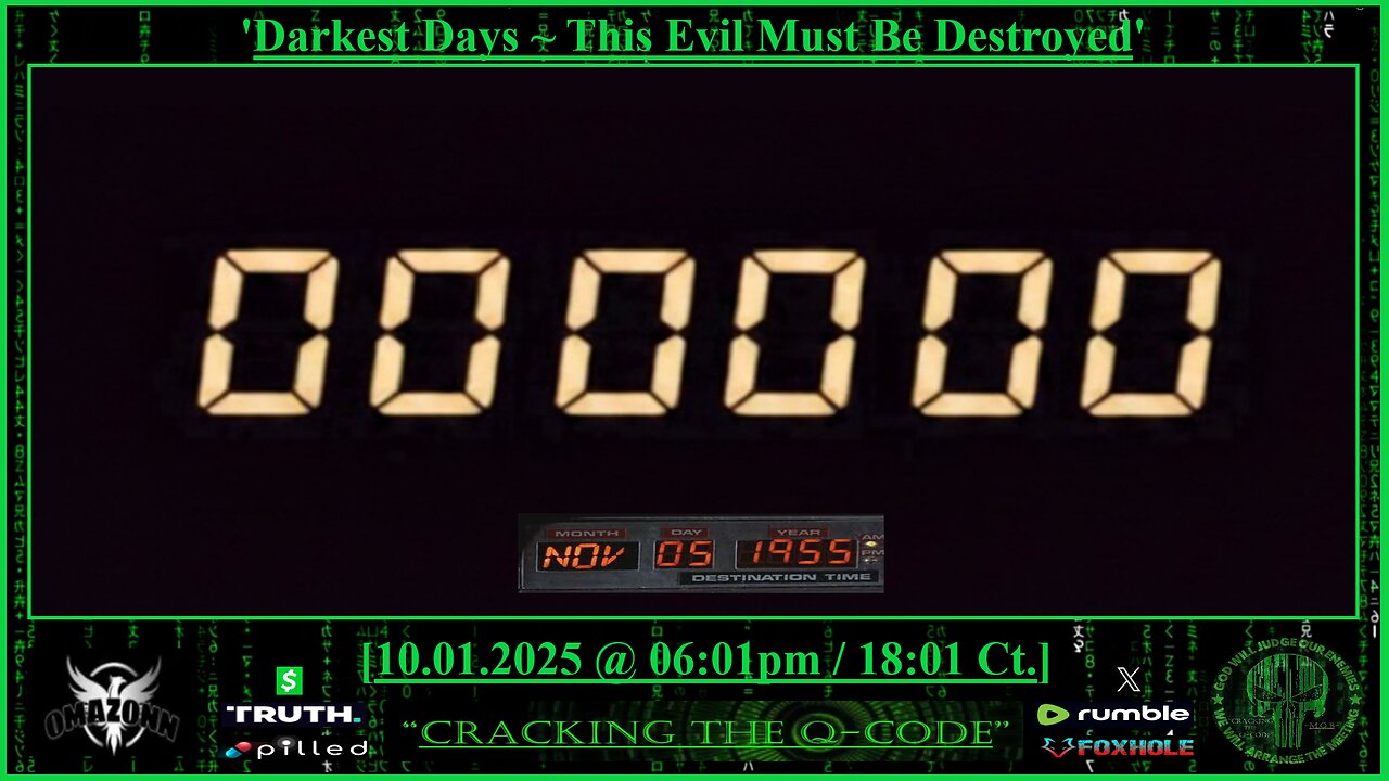 "CRACKING THE Q-CODE" ~ 'Darkest Days ~ This Evil Must Be Destroyed'