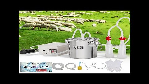 VEVOR Goat Milking Machine 3 L 304 Stainless Steel Bucket Electric Automatic Review