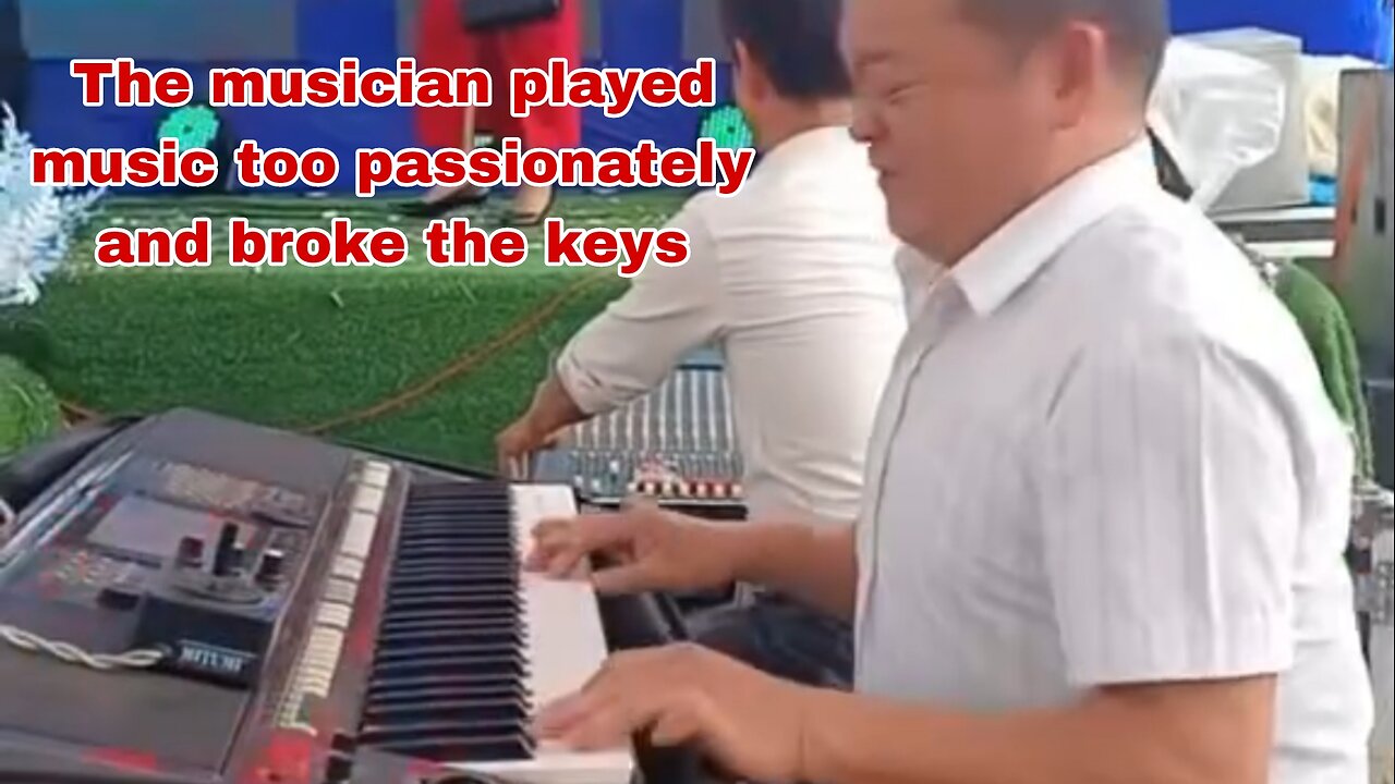 The musician played music too passionately and broke the keys