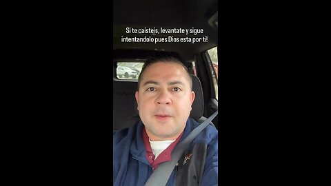 Si te caistes, leavante y sigue intentándolo pues, Dios esta por ti!