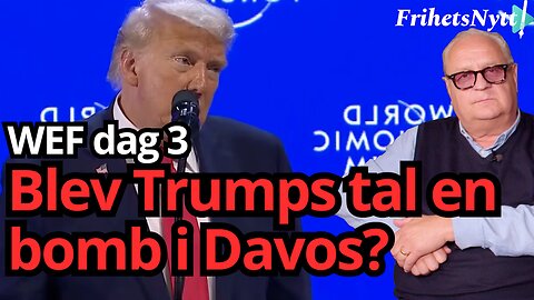 Talet alla väntat på - Gav Trump WEF en käftsmäll i Davos?