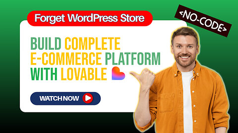 🚀 Forget about WordPress Store! 🛒 Build your own e-Commerce Website From Scratch with Lovable 💻✨