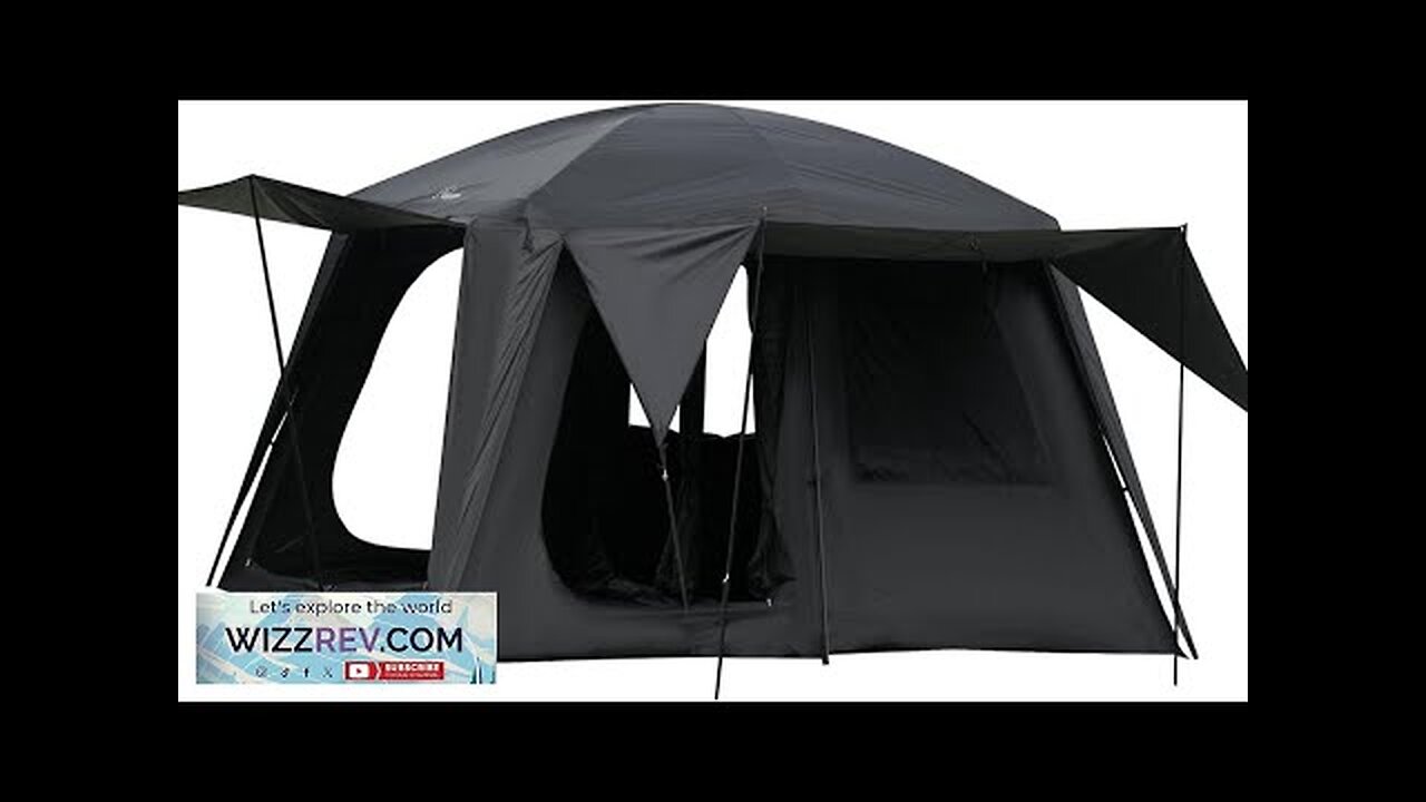 Vidalido 4-6 Person Camping Tent with 3 Door 2 Room Large Family Review