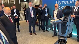 Un robot se jacta ante Putin de sus habilidades como bailarín