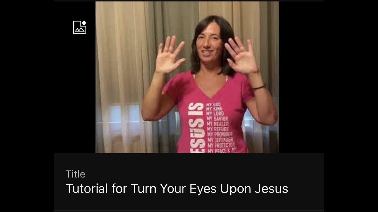 Tutorial for Turn Your Eyes Upon Jesus