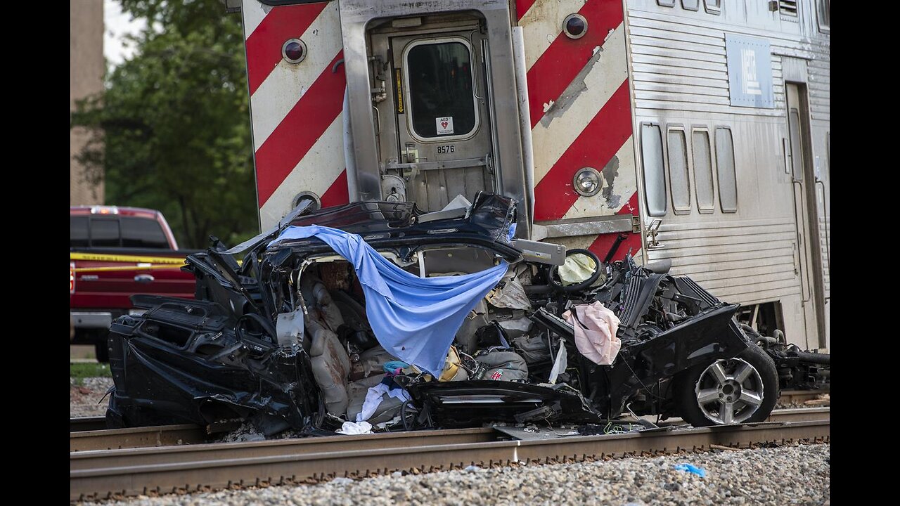 Trains will kill you faster than you think - Think before you cross any rail crossing!