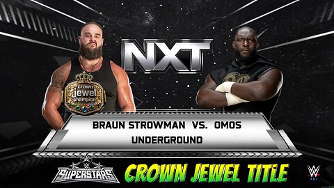 WWE 2k25 UndergroundMatch Braun Strowman(c) vs Omos CrownJewelTitle
