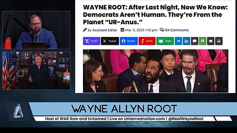 Wayne Root on Untamed Nation, “Now we Know Democrats Aren’’t Human.’ (Links below)